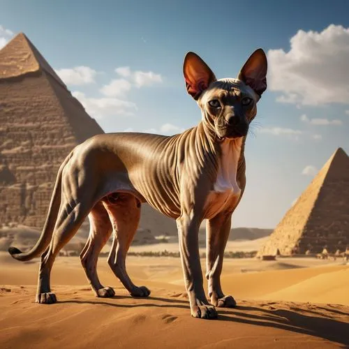 pharaoh hound,sphynx,peruvian hairless dog,american hairless terrier,mexican hairless dog,sphinx,sphinx pinastri,thai ridgeback,ancient dog breeds,pharaoh,bull terrier (miniature),the sphinx,basenji,english toy terrier,the french bulldog,ancient egyptian,ancient egypt,anglo-nubian goat,bull terrier,french bulldogs,Photography,General,Fantasy