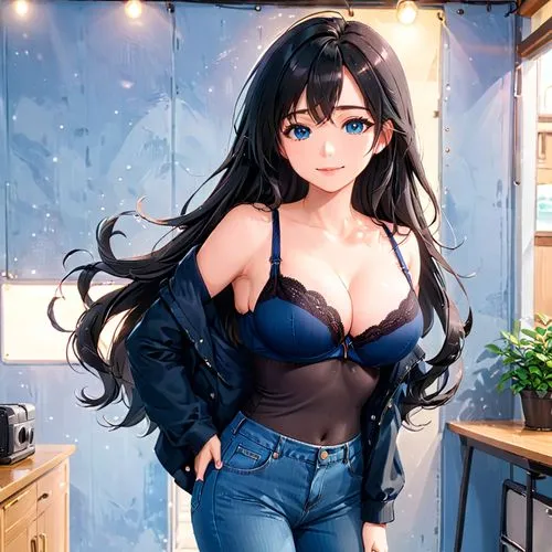 mei,shadman,longmei,denim background,atago,shimei,Anime,Anime,Realistic