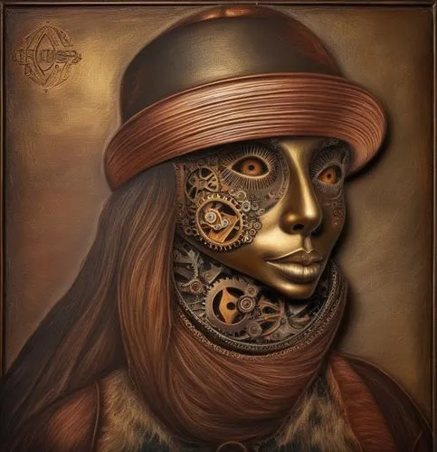 steampunk,venetian mask,steampunk gears,golden mask,gold mask,woman face,antiquariat,clockmaker,woman's face,covid-19 mask,wooden mask,anonymous mask,leonardo da vinci,door knocker,masquerade,the hat-