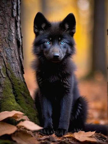 schipperke,adorable fox,cute fox,little fox,icelandic sheepdog,arctic fox,finnish lapphund,child fox,eurasier,patagonian fox,cub,black shepherd,swedish lapphund,a fox,black norwegian elkhound,black and tan terrier,pomeranian,european wolf,karelian bear dog,alaskan klee kai,Art,Artistic Painting,Artistic Painting 27