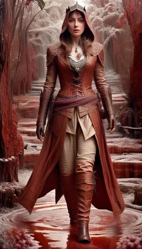 fantasy picture,red riding hood,sorceress,auditore,nissa,fantasy art,sorceror,the enchantress,archmage,scarlet witch,elona,world digital painting,flooded pathway,female warrior,warrior woman,photomanipulation,sorceresses,huntress,liora,little red riding hood