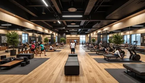 fitness room,technogym,fitness center,fitness facility,elitist gym,leisure facility,powerbase,gyms,modern office,sportcenter,gymnastics room,loft,precor,sportsclub,gensler,lululemon,ideacentre,dojo,sportcity,wellness