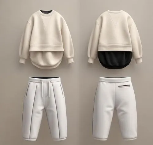 a uniform,garments,garment,loungewear,neutral color,sweatsuit,Product Design,Fashion Design,Women's Wear,Retro Romance