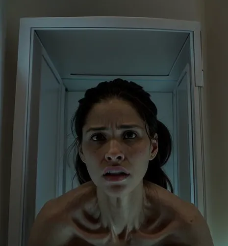 scared woman,scary woman,head woman,a wax dummy,woman frog,woman face,the girl in the bathtub,woman's face,hands behind head,figure 0,facial,the girl's face,stressed woman,woman sculpture,weeping angel,video scene,vampire woman,possessed,looking glass,ghost face