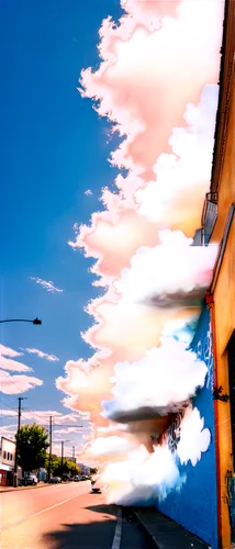 cloudstreet,skyscape,oversaturated,vapor trail,cloudscape,baconsky,epic sky,skies,sky,cloudlike,sky clouds,cloud image,oversaturation,virtual landscape,clouds,evening sky,marfa,sidewalk,surmise,billowing,Conceptual Art,Graffiti Art,Graffiti Art 07