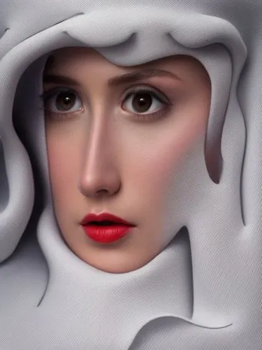 girl in cloth,art deco woman,retouching,white lady,white fur hat,world digital painting,girl with cloth,photoshop manipulation,digital painting,woman face,photo manipulation,girl on a white background