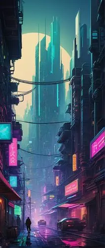 cyberpunk,cityscape,cybertown,cybercity,futuristic landscape,colorful city,bladerunner,urban,microdistrict,cyberscene,shanghai,slum,synth,fantasy city,futuristic,dystopian,cyberia,cyberworld,neon arrows,vapor,Art,Classical Oil Painting,Classical Oil Painting 10