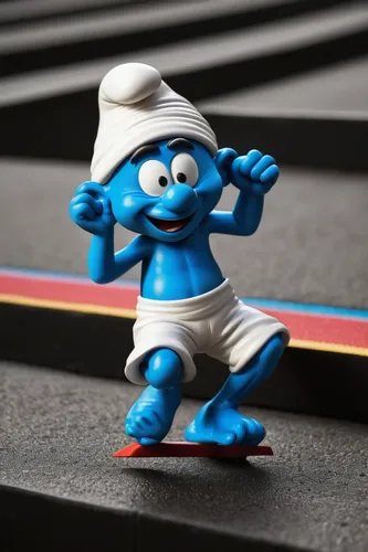 smurf figure,artistic roller skating,smurf,roller sport,roller skating,skate board,skater,roll skates,bowler,roller skate,skateboarder,skateboard,gnome ice skating,roller skates,inline skating,roller,skaters,skateboard deck,skating,half-pipe,Art,Artistic Painting,Artistic Painting 34