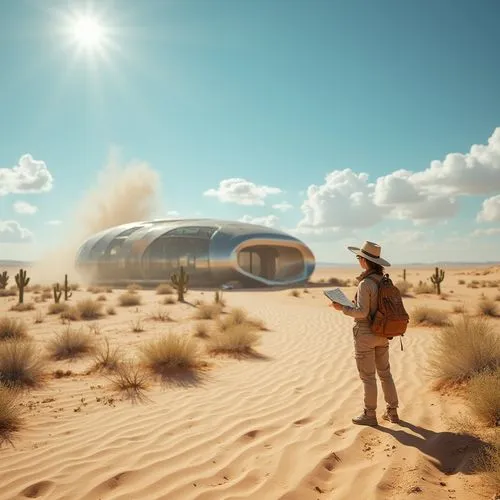 hurston,cryengine,teardrop camper,airstream,tatooine,futuristic art museum,airships,burning man,wastelands,airship,desert planet,futuristic landscape,farpoint,ucav,airstreams,dirigibles,capture desert,arrakis,ufo intercept,futuristic architecture,Photography,General,Realistic