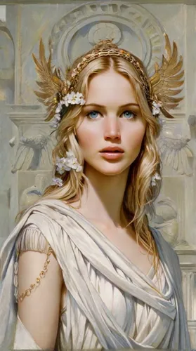 Goddess, greek headdress,aphrodite,athena,laurel wreath,thracian,lady justice,lycaenid,jessamine,goddess of justice,greek mythology,cybele,diadem,priestess,greek myth,neoclassic,white lady,justitia,ar