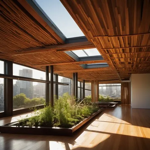 roof landscape,wooden roof,daylighting,grass roof,turf roof,glass roof,wooden windows,skylights,hardwood,hardwood floors,roof garden,cantilevers,folding roof,house roof,cantilevered,sunroom,wooden beams,wood deck,roof terrace,house roofs,Illustration,American Style,American Style 12