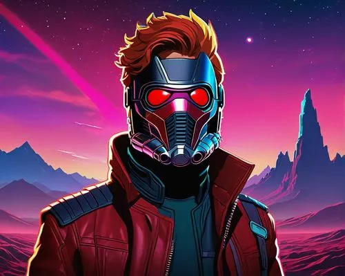 star-lord peter jason quill,terminator,cyberian,pyrotechnical,pyro,digitalism,Conceptual Art,Sci-Fi,Sci-Fi 12