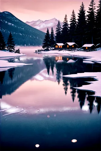 winter lake,frozen lake,evening lake,winter landscape,winter background,snow landscape,alpine lake,snowy landscape,ice landscape,landscape background,mountainlake,lake,forest lake,calm water,dusk background,mountain lake,digital painting,salt meadow landscape,winter night,world digital painting,Photography,Documentary Photography,Documentary Photography 03