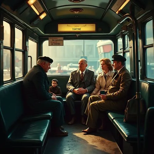 man first bus 1916,first bus 1916,routemasters,bus from 1903,vettriano,city bus,Photography,General,Fantasy