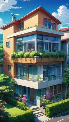 sky apartment,apartment house,apartment complex,apartment building,an apartment,apartment block,townhome,residential,apartments,shared apartment,dreamhouse,kotoko,modern house,block balcony,apartment,beautiful home,balconies,holiday complex,luxury property,balconied,Illustration,Japanese style,Japanese Style 03