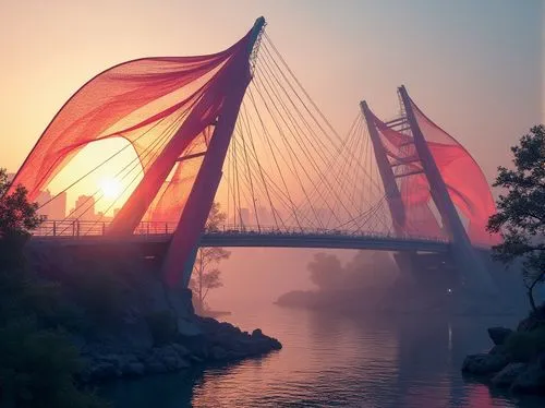 dragon bridge,cable-stayed bridge,danube bridge,rainbow bridge,angel bridge,novigrad,love bridge,bridge,hanging bridge,kolkata,bridges,bridged,bridge new europe,anjuna,setu,beograd,sabarmati,suspension bridge,pont,puente,Photography,General,Realistic