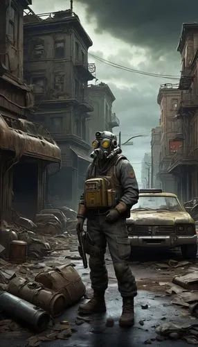 fallout4,post apocalyptic,post-apocalyptic landscape,fallout,wasteland,destroyed city,apocalyptic,scrapyard,post-apocalypse,warsaw uprising,fresh fallout,lost in war,stalingrad,war zone,scrap dealer,dystopian,fallout shelter,dystopia,apocalypse,sandstorm,Illustration,Retro,Retro 03