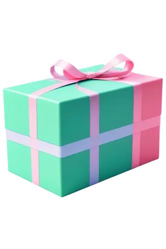 Present, pixel art style, colorful blocks, 8-bit graphics, low-resolution, small size, wrapped gift box, ribbon tied, shiny surface, soft light, pastel colors, detailed texture, 3/4 composition, close