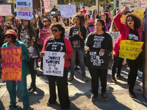 """Women & Allies Nationwide Strike Out & Protest"" Around Hollywood Los Angeles, California 12th December 2016",fridays for future,protesters,protesting,demonstration,protest,women's rights,women's n