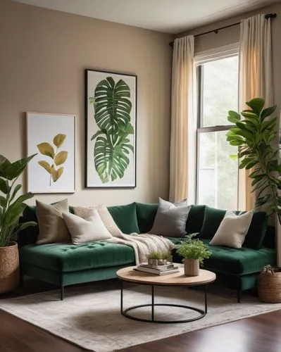 philodendron,house plants,modern decor,houseplants,apartment lounge,mid century modern,green living,living room,contemporary decor,livingroom,houseplant,sitting room,sofa set,interior decor,dracaena,philodendrons,calathea,furnishing,danish furniture,ikebana,Illustration,Paper based,Paper Based 26