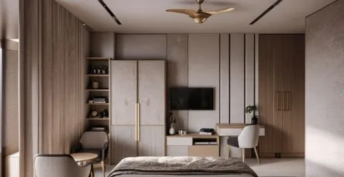 generate tv unit wall design.,modern room,room divider,bedroom,danish room,hallway space,guest room,apartment,japanese-style room,sleeping room,an apartment,walk-in closet,home interior,interior moder