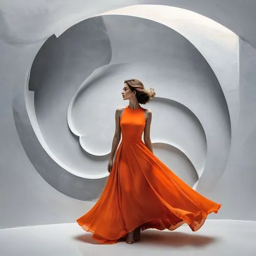 clogau,orange,vionnet,a floor-length dress,siriano,flamenco,twirl,twirling,swirling,orior,tahiliani,whirling,twirled,cliquot,bergersen,girl in a long dress,orange robes,bvlgari,violin woman,adagio,Illustration,Black and White,Black and White 32