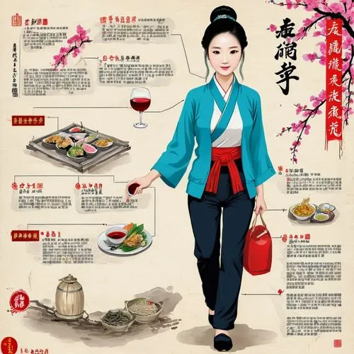 oiran,geisha girl,oriental princess,hanfu,heian,fujianese,oriental girl,japanese woman,jiaozi,sushi set,oriental,teochew,hanbok,japanese cuisine,rice paper roll,suqian,maiko,menu,cheongsam,sichuanese,Unique,Design,Infographics