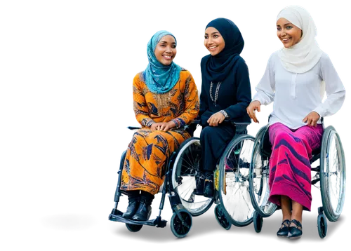 diverse group, people from different cultures, ages, abilities, genders, wheelchair, cane, hijab, turban, African hairstyle, colorful clothing, vibrant patterns, smiling faces, interacting with each o