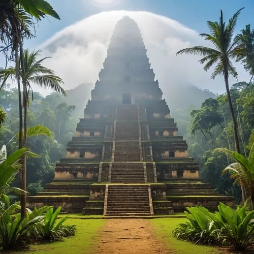 step pyramid,tikal,yavin,pakal,eastern pyramid,pyramid,kharut pyramid,temples,vimana,stone pyramid,artemis temple,pyramide,tempel,viriya,kukulkan,pyramidal,amazonica,ziggurat,mypyramid,bipyramid,Photography,General,Realistic