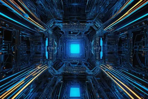 hyperspace,fractal environment,matrix,wavevector,computer art,cyberview,cyberscene,tron,abstract retro,silico,regenerator,frameshift,digiart,kaleidoscape,cyberspace,fragmentation,polybius,computational,computer graphic,cyberia,Illustration,Realistic Fantasy,Realistic Fantasy 29