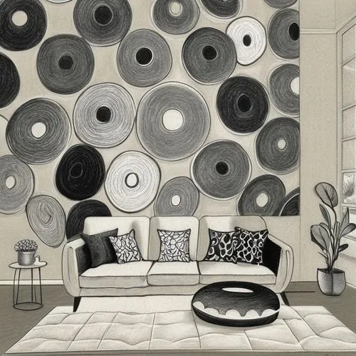 vinyl records,modern decor,mid century modern,art deco background,vinyl record,contemporary decor,round metal shapes,wall decor,mid century,black and white pattern,interior decoration,wall decoration,