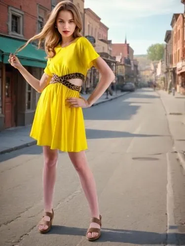 pinup girl,yellow jumpsuit,vintage girl,vintage dress,vintage fashion,digital compositing,50's style,retro pin up girl,yellow,fashion street,pin-up model,pin-up girl,vintage clothing,women fashion,pin up girl,yellow mustard,image editing,yellow color,yellow brown,rockabilly style