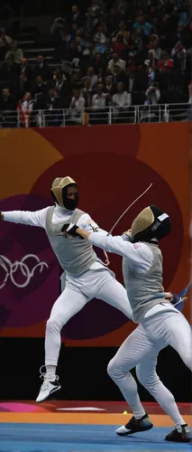 """Sergei Ilnitsky of Russia, a photographer working for the European Pressphoto Agency, won second prize in the Sports Action Stories category with the series """"The Golden Touch -- Fencing at the O