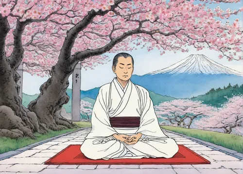 tea zen,japanese sakura background,zen,sakura background,zen master,meditation,sōjutsu,meditating,takato cherry blossoms,tatami,meditate,daitō-ryū aiki-jūjutsu,meditative,ginkaku-ji,tea ceremony,shirakami-sanchi,the cherry blossoms,tsukemono,shidokan,sakura blossom,Illustration,Black and White,Black and White 13