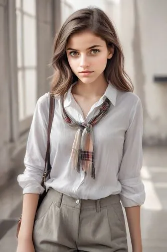 menswear for women,school uniform,women clothes,women fashion,women's clothing,school clothes,young model istanbul,girl in a long,girl in a historic way,woman in menswear,girl with cloth,young woman,school skirt,girl sitting,girl studying,female model,dress shirt,smart look,female doll,girl in cloth,Photography,Realistic