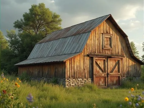 old barn,barnhouse,field barn,wooden house,outbuilding,barn,log cabin,country cottage,log home,wooden hut,rustic,farmstead,barnwood,homesteader,farm house,hayloft,red barn,farm hut,rustic aesthetic,garden shed,Photography,General,Realistic