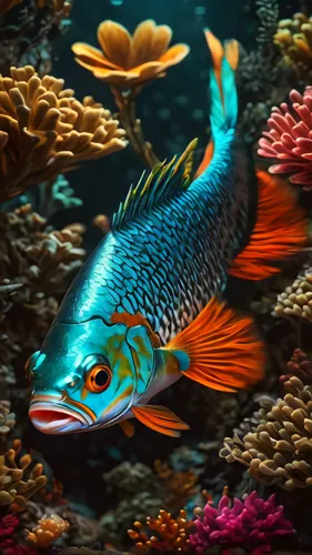 coral reef fish,ornamental fish,fairy wrasse,wrasse,beautiful fish,mandarin fish,diamond tetra,underwater fish,blue stripe fish,coral fish,forest fish,tropical fish,marine fish,tobaccofish,cichlid,aquarium decor,parrotfish,coelacanth,napoleon fish,underwater background,Photography,General,Fantasy