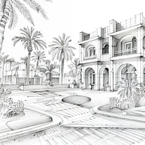 qasr al watan,qasr al kharrana,garden elevation,quasr al-kharana,house drawing,qasr amra,islamic architectural,madinat,persian architecture,king abdullah i mosque,mansion,emirates palace hotel,sharjah