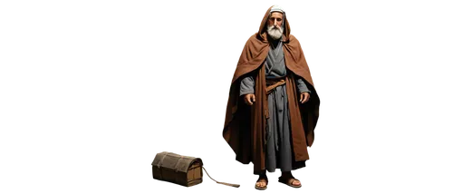 Old Testament scene, Abraham, Isaac, solo, dramatic lighting, intense expression, white beard, aged face, traditional clothing, brown robe, sandals, sacrificial altar, knife in hand, bound Isaac, sole