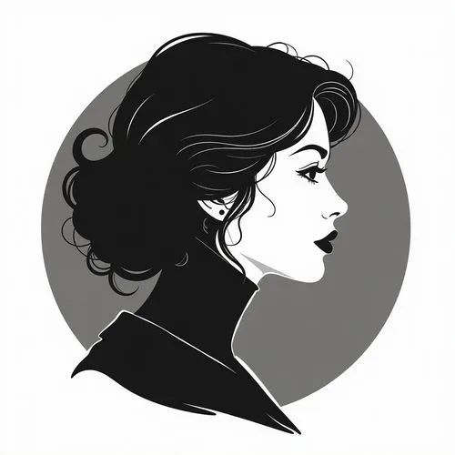 selina,comic halftone woman,ripley,satrapi,moody portrait,ardant,Illustration,Realistic Fantasy,Realistic Fantasy 22