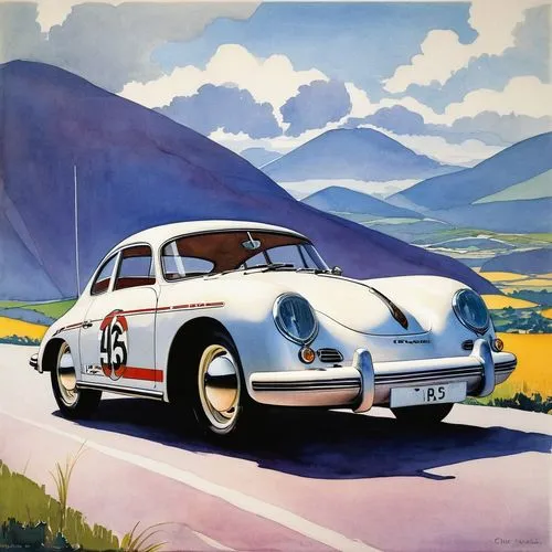 porsche 356,356 b,porsche 356/1,1000miglia,porsche 550,renault alpine,alpine style,porsche,porsche 718,alpine,bmw 328,renault alpine model,jaguar xk140,jaguar c-type,jaguar xk150,bmw 327,alpine drive,tatra 77,tatra 87,jaguar xk120,Illustration,Retro,Retro 05