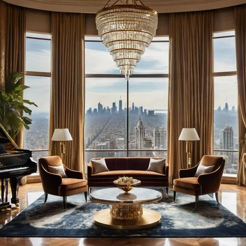 penthouses,opulently,manhattan skyline,great room,manhattan,woodsen,opulent,luxury property,luxuriously,opulence,tishman,luxury real estate,new york skyline,luxury home interior,luxe,livingroom,apartment lounge,elliman,upscale,luxurious,Illustration,Realistic Fantasy,Realistic Fantasy 09