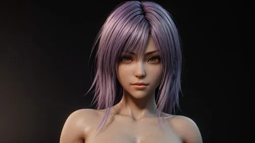 violet head elf,anime 3d,3d model,3d rendered,cosmetic,light purple,natural cosmetic,luka,female doll,3d render,purple skin,mauve,violet,3d figure,ps3,malva,game character,eris,female model,viola