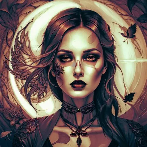 at random,a painting of a woman with a long hair and dark makeup,vampire woman,witchblade,vampire lady,behenna,fantasy portrait,vampyre,Illustration,Realistic Fantasy,Realistic Fantasy 45