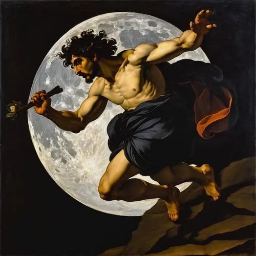 How crazy I am to follow your steps!   crazy man    ,discobolus,perseus,la nascita di venere,ganymede,triton,apollo,geocentric,phobos,minotaur,harmonia macrocosmica,lampides,wolfman,apollo hylates,bac