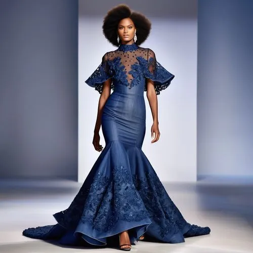 mazarine blue,evening dress,dress form,gown,bridal party dress,hoopskirt,ball gown,cobalt blue,quinceanera dresses,royal lace,dress walk black,sheath dress,african american woman,royal blue,blue peacock,afroamerican,overskirt,beautiful african american women,blue dress,day dress,Photography,General,Realistic