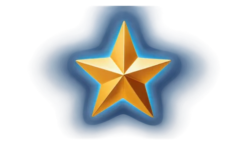 Golden star, five-pointed, shiny surface, sparkles, delicate lines, celestial body, dark blue background, soft glow, close-up, 1/2 composition, cinematic lighting, high contrast, vibrant color tone.,r