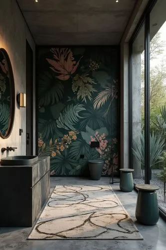 luxury bathroom,bath room,gournay,ceramic floor tile,bathroom,fromental