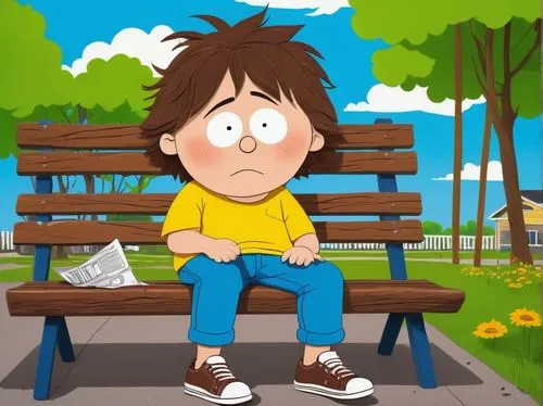 man on a bench,child in park,animated cartoon,children's background,child is sitting,cute cartoon character,cute cartoon image,park bench,cartoon video game background,kids illustration,child with a book,character animation,peter,girl sitting,aa,cartoon character,television character,main character,animation,recess,Illustration,Black and White,Black and White 21