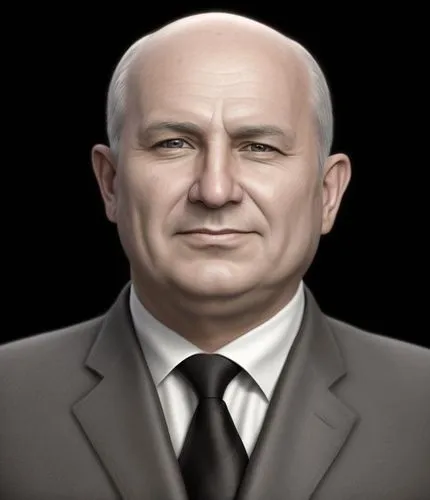 a man wearing a suit and tie in a black background,gorbachev,bozhkov,luzhkov,rogozhin,borisov,ryzhkov,kiriyenko,borissov,macierewicz,erbakan,rezko,timchenko,natanyahu,stoicescu,borisenko,elaltuntas,ho